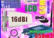 WZMACNIACZ SYGNAU GSM LCD 550m2 + YAGI 16dBi 10m