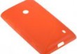 BACK CASE S-LINE NOKIA LUMIA 520 - POMARAŃCZOWY + FOLIA