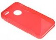 BACK CASE S-LINE IPHONE 4G / 4S - CZERWONY + FOLIA + RYSIK