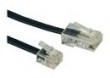 Kabel przejciwka RJ45 RJ11, 3 m, czarny