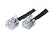 Kabel telefoniczny RJ12, 3 m, czarny